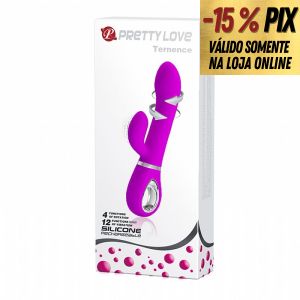 PRETTY LOVE TERNENCE - VIBRADOR PARA PONTO G E CLITÓRIS COM ROTAÇÃO