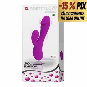 PRETTY LOVE SPENCER - ESTIMULADOR DE PONTO G E CLITÓRIS (PRETO)