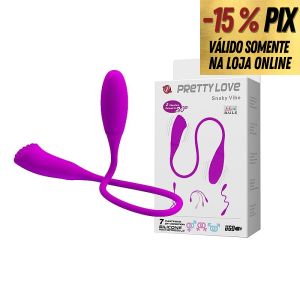 PRETTY LOVE SNAKY VIBE - VIBRADOR DUPLO COM 7 MODOS DE VIBRAÇÕES