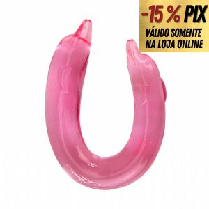 DILDO EM FORMATO DE GOLFINHO - DOUBLE DOLPHIN - BAILE