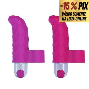 DEDEIRA TEXTURIZADA COM BULLET RECARREGÁVEL - GREEN BABY