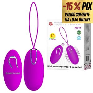 PRETTY LOVE JOYCE - BULLET EM SILICONE RECARREGAVEL COM CONTROLE REMOTO