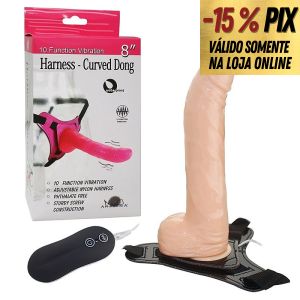 CINTA PENIANA COM VIBRO - HARNESS - APHRODISIA