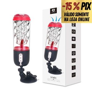 S-HANDE VIVEK - MASTURBADOR LANTERNA COM FUNÇÃO INFLAR E VOZ SENSUAL