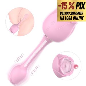 S-HANDE IMMORTAL FLOWER III - VIBRADOR DE PONTO G E ESTIMULADOR DE CLITÓRIS COM PULSAÇÃO