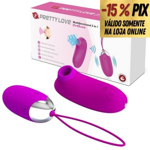 PRETTY LOVE ORTHUS -  ESTIMULADOR DE CLITÓRIS 2 EM 1: BULLET E PULSADOR