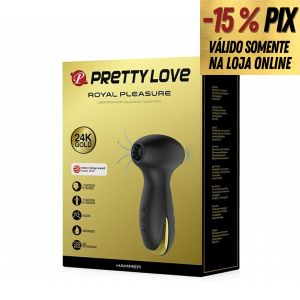 PRETTY LOVE HAMMER - ESTIMULADOR DE CLITÓRIS SUCÇÃO E VIBRAÇÃO RECARREGÁVEL 