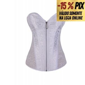 CORSELET RENDADO COM ZÍPER