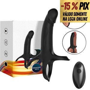 ANEL COMPANHEIRO COM 9 MODOS DE VIBRAÇÕES E CONTROLE REMOTO