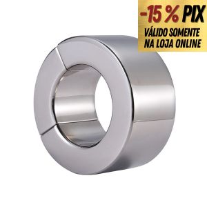 ANEL PENIANO EM AÇO INOX COM FECHO DE IMÃ - 3,5CM X 3CM