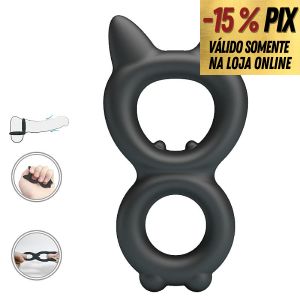 TORAN - ANEL PENIANO DUPLO EM SILICONE