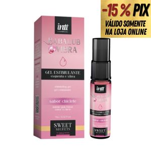BABALUB VIBRA HOT - VIBRADOR LÍQUIDO SABOR CHICLETE COM EFEITO HOT