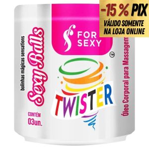 BOLINHA FUNCIONAL SEXY BALLS TWISTER - FOR SEXY