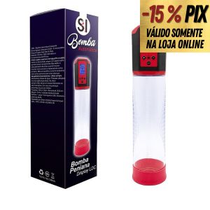 BOMBA PENIANA AUTOMÁTICA RECARREGÁVEL COM PAINEL LCD