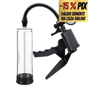 BOMBA PENIANA MANUAL COM GATILHO E MEDIDOR DE PRESSÃO