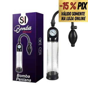 BOMBA PENIANA MANUAL COM  MEDIDOR DE PRESSÃO