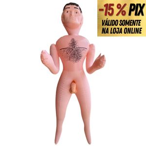 BONECO INFLÁVEL COM PÊNIS EM CYBERSKIN