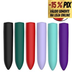 VIBRADOR BULLET RECARREGÁVEL COM 10 MODOS DE VIBRAÇÕES