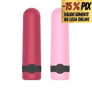 VIBRADOR BULLET RECARREGÁVEL COM 10 MODOS DE VIBRAÇÕES