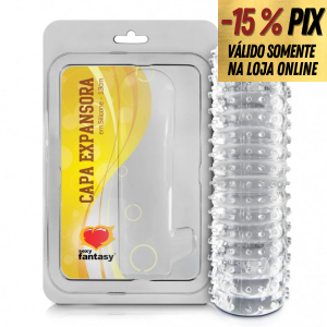 CAPA PENIANA VAZADA COM TEXTURAS 13CM - SEXY FANTASY