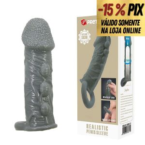 CAPA PENIANA EXTENSORA COM ANEL - 14CM X 4CM