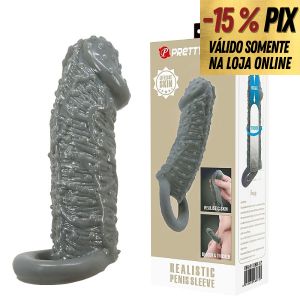CAPA PENIANA EXTENSORA COM ANEL - 13CM X 4CM