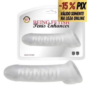 CAPA PENIANA EM CYBERSKIN COM ANEL E TEXTURA INTERNA - 21CM