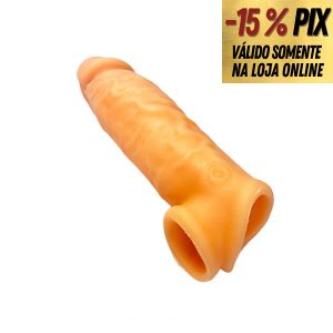 CAPA PENIANA EM SILICONE COM ANEL