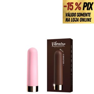 VIBRADOR BULLET COM TEXTURA AVELUDADA E 10 MODOS DE VIBRAÇÕES - RECARREGÁVEL