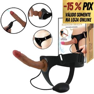 PRETTY LOVE KYTON - CINTA COM PRÓTESE QUE EJACULA 19CM X 4CM