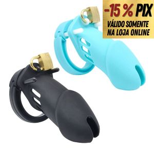 CINTO DE CASTIDADE EM SILICONE 10CM X 3,8CM