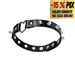GARGANTILHA COM CORAÇÃO E SPIKES