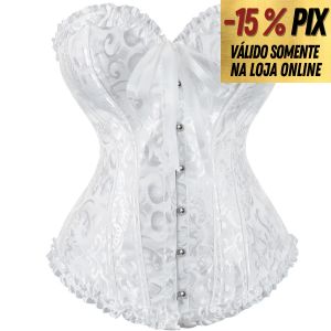 CORSELET ESTAMPADO COM BOTÕES