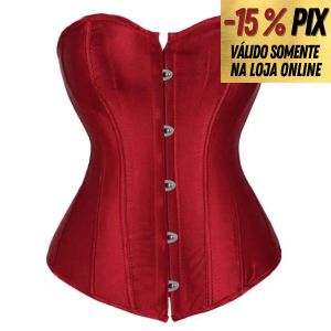 CORSELET LISO COM BOTÕES