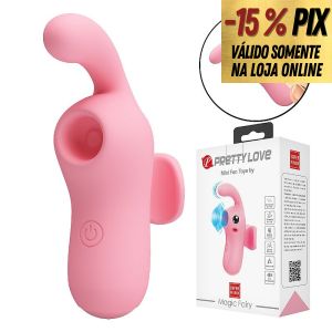 PRETTY LOVE MAGIC FAIRY - DEDEIRA RECARREGÁVEL COM PULSAÇÃO E VIBRAÇÃO