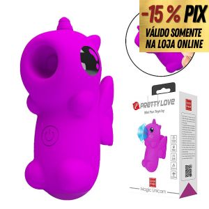 PRETTY LOVE MAGIC UNICORN - DEDEIRA RECARREGÁVEL COM 10 MODOS DE PULSAÇÕES