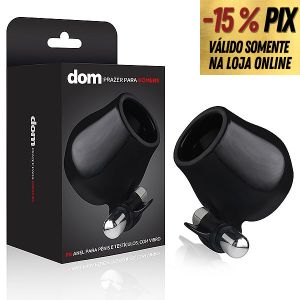 ANEL PARA PÊNIS E TESTÍCULOS COM VIBRO - DOM 