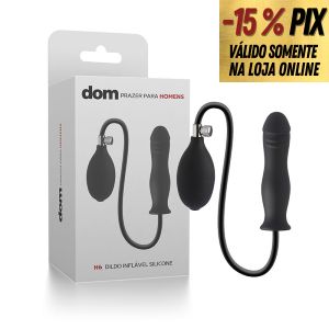 DILDO INFLÁVEL EM SILICONE - DOM