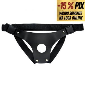 CINTA EM COURO SINTÉTICO COM REGULAGEM - DOMINATRIXX