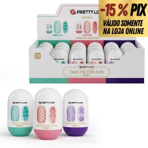 PRETTY LOVE CUPID-X - MASTURBADOR EGG RESISTENTE DUPLAMENTE TEXTURIZADO