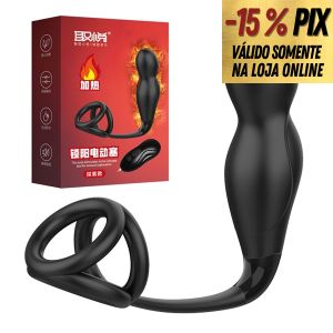 ESTIMULADOR DE PROSTATA COM 10 MODOS DE VIBRAÇÕES E FUNÇÃO AQUECIMENTO