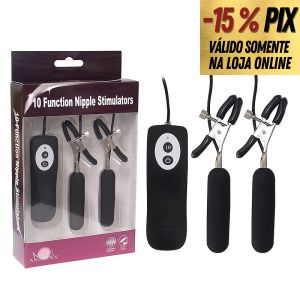 GRAMPOS DE MAMILO COM 10 MODOS DE VIBRAÇÕES