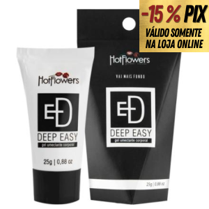 DEEP EASY ANESTÉSICO ANAL EM BISNAGA - 25g - HOT FLOWERS
