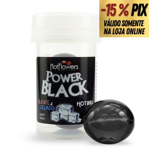 BOLINHAS DO PRAZER HOT BALL - POWER BLACK - HOT FLOWERS