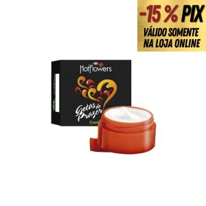  GOTAS DO PRAZER - EXCITANTE COM EFEITO QUENTE EM POMADA - HOT FLOWERS