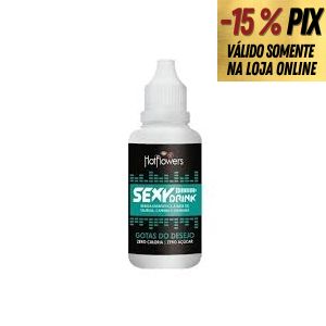 SEXY DRINK GOTAS DO DESEJO 15ML - HOT FLOWERS