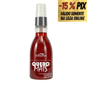 GEL DE MASSAGEM COMESTÍVEL QUERO MAIS 85ML - HOT FLOWERS