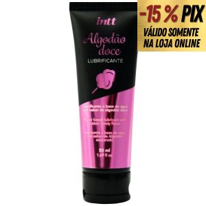 LUBRIFICANTE A BASE DE ÁGUA COMESTÍVEL ALGODÃO DOCE - INTT