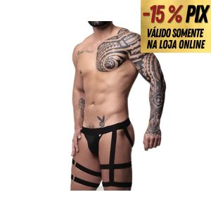 JOCK LIGA EM SUPLEX PRETO COM REGULADOR