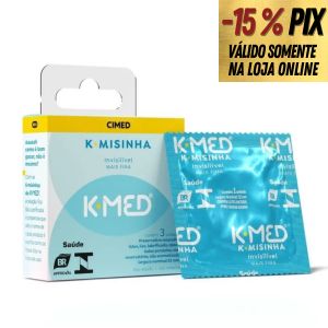 K-MISINHA - PRESERVATIVO EXTRA FINO 3 UNIDADES